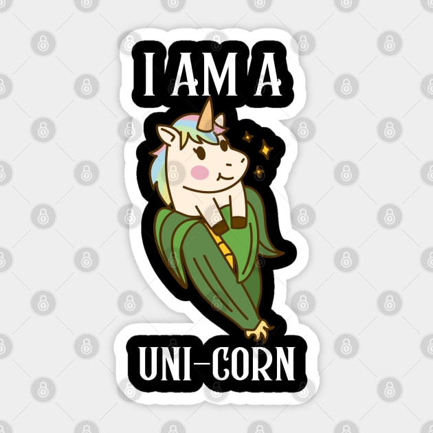 i am a unicorn Sticker by ZenCloak